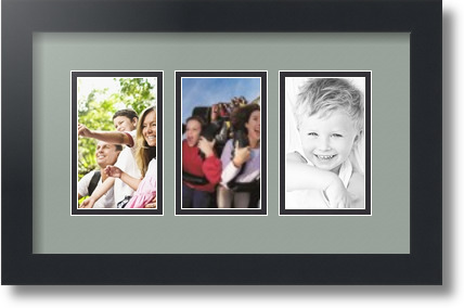 ArtToFrames Collage Estera Marco de Foto - 3 3x5" Aberturas en Negro Satinado 22 - Imagen 33 de 62