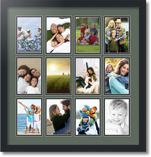 ArtToFrames Collage Mat Picture Photo Frame 12 4x6