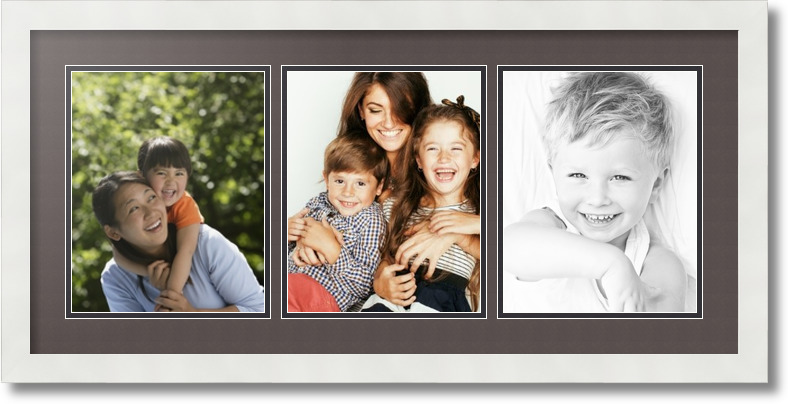 ArtToFrames Collage Mat Picture Photo Frame 3 8x10" Openings in Satin White 25 - Picture 13 of 62