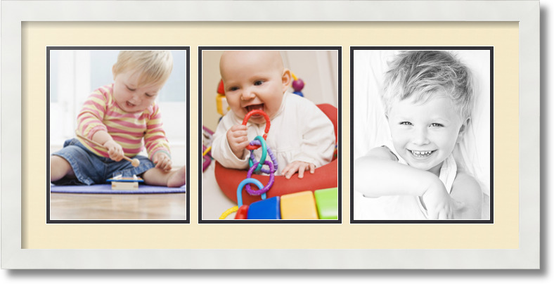 ArtToFrames Collage Mat Picture Photo Frame 3 8x10" Openings in Satin White 25 - Picture 35 of 62