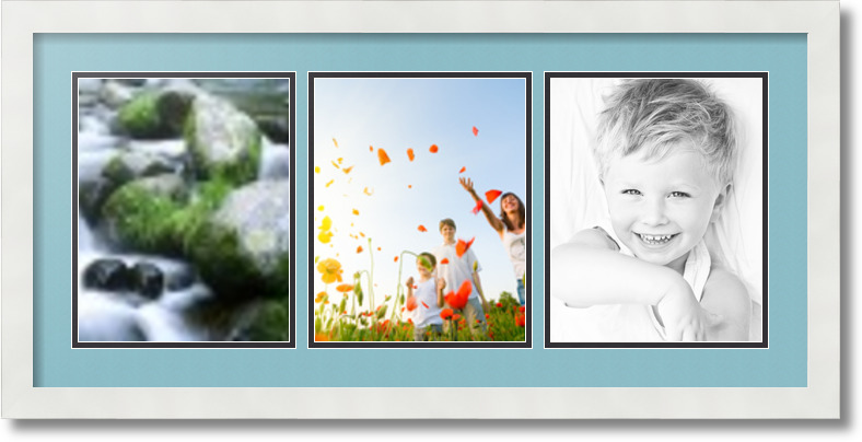 ArtToFrames Collage Mat Picture Photo Frame 3 8x10" Openings in Satin White 25 - Picture 8 of 62