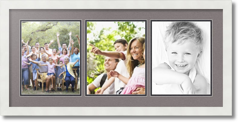 ArtToFrames Collage Mat Picture Photo Frame 3 8x10" Openings in Satin White 25 - Picture 27 of 62