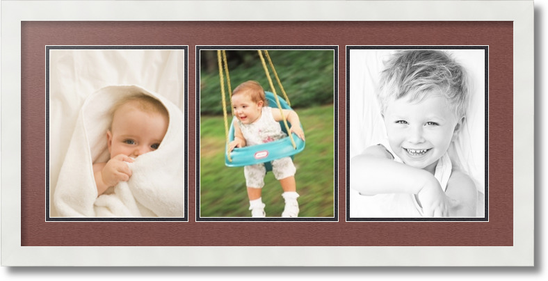 ArtToFrames Collage Mat Picture Photo Frame 3 8x10" Openings in Satin White 25 - Picture 12 of 62