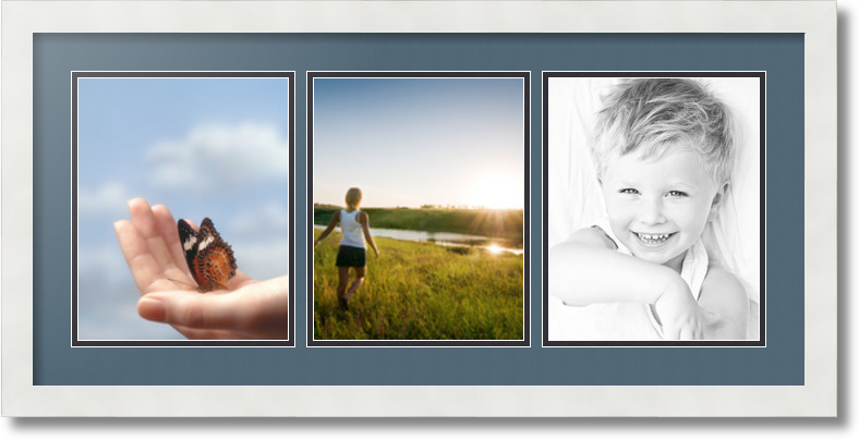 ArtToFrames Collage Mat Picture Photo Frame 3 8x10" Openings in Satin White 25 - Picture 7 of 62