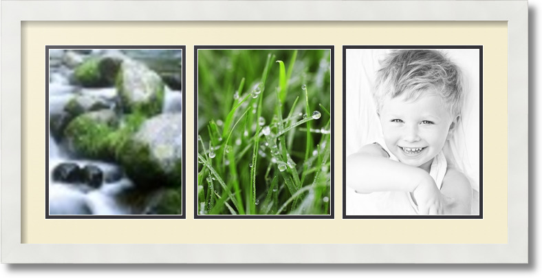 ArtToFrames Collage Mat Picture Photo Frame 3 8x10" Openings in Satin White 25 - Picture 39 of 62