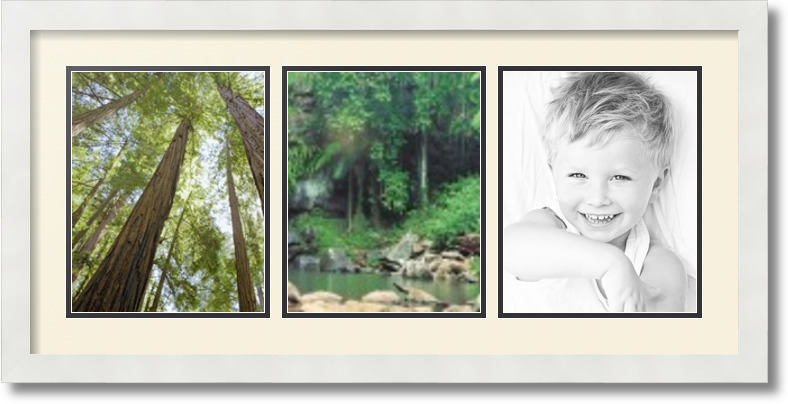ArtToFrames Collage Mat Picture Photo Frame 3 8x10" Openings in Satin White 25 - Picture 37 of 62