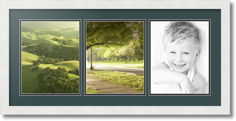 ArtToFrames Collage Mat Picture Photo Frame 3 8x10" Openings in Satin White 25 - Picture 29 of 62