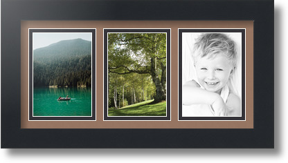 ArtToFrames Collage Mat Picture Photo Frame 3 3.5x5" Openings in Satin Black 31 - Picture 18 of 62