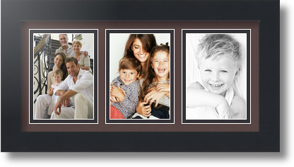 ArtToFrames Collage Mat Picture Photo Frame 3 3.5x5" Openings in Satin Black 31 - Picture 17 of 62