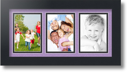 ArtToFrames Collage Mat Picture Photo Frame 3 3.5x5" Openings in Satin Black 31 - Picture 44 of 62