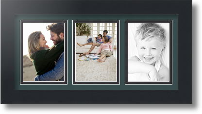 ArtToFrames Collage Mat Picture Photo Frame 3 3.5x5" Openings in Satin Black 31 - Picture 29 of 62