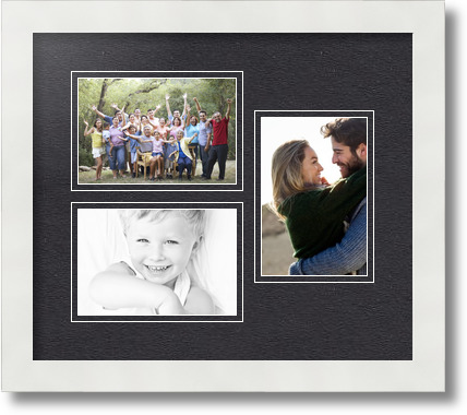 ArtToFrames Tappetino Collage Immagine Cornice Foto 3 4x6" Aperture in Bianco Satinato 389 - Foto 2 di 62