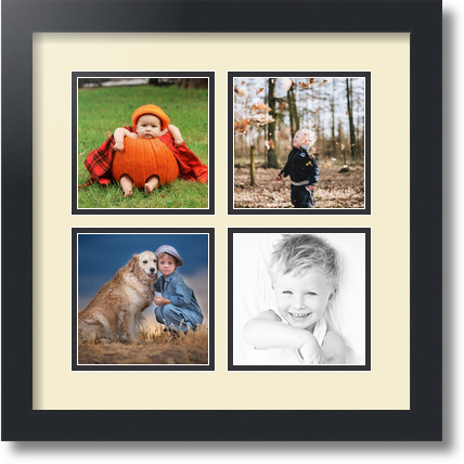 ArtToFrames Collage Mat Picture Photo Frame 4 4x6 Openings in
