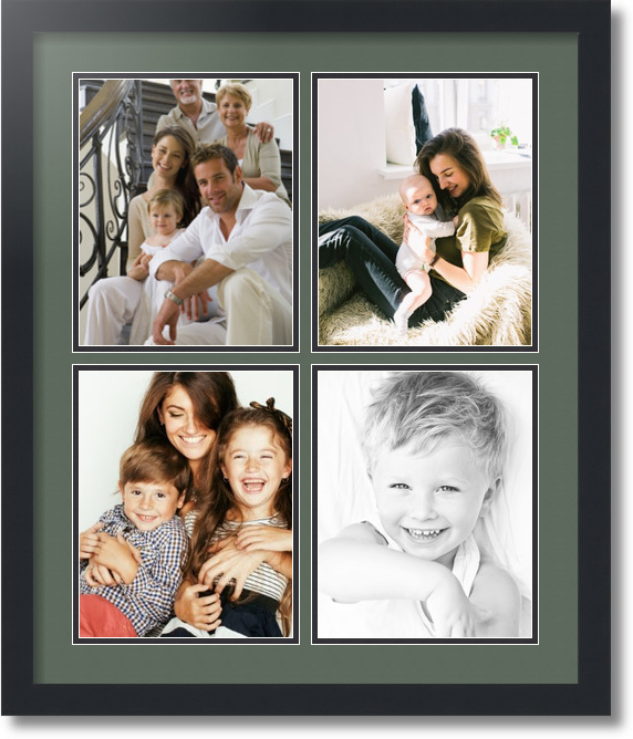 ArtToFrames 12x24 Matted Picture Frame with 8x20 Single Mat Photo Opening  Framed in 1.25 Satin Black and 2 Chestnut Mat (FWM-3926-12x24)