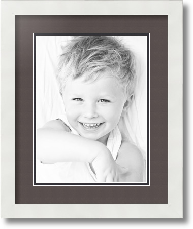 ArtToFrames Collage Mat Picture Photo Frame 1 9x12" Openings in Satin White 639