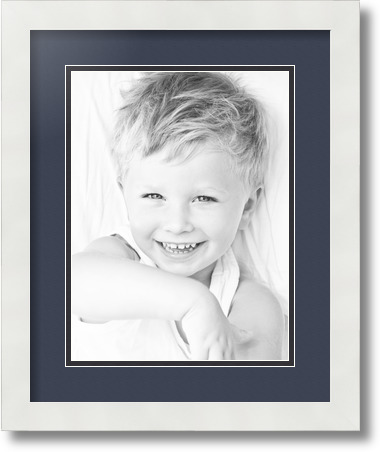 ArtToFrames Collage Mat Picture Photo Frame 1 9x12" Openings in Satin White 639