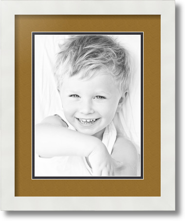 ArtToFrames Collage Mat Picture Photo Frame 1 9x12" Openings in Satin White 639