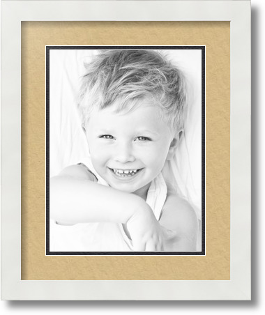 ArtToFrames Collage Mat Picture Photo Frame 1 9x12" Openings in Satin White 639