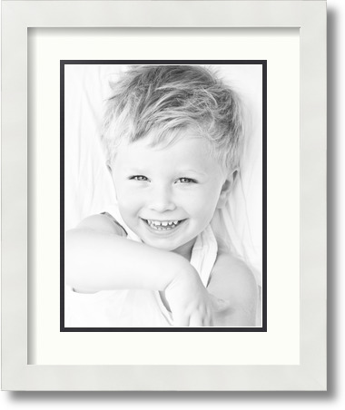 ArtToFrames Collage Mat Picture Photo Frame 1 9x12" Openings in Satin White 639