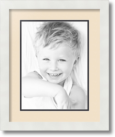 ArtToFrames Collage Mat Picture Photo Frame 1 9x12" Openings in Satin White 639