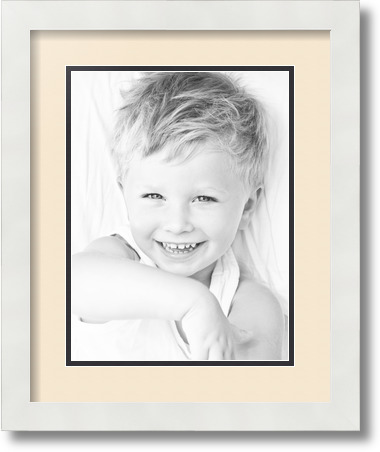 ArtToFrames Collage Mat Picture Photo Frame 1 9x12" Openings in Satin White 639