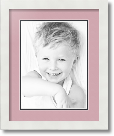 ArtToFrames Collage Mat Picture Photo Frame 1 9x12" Openings in Satin White 639