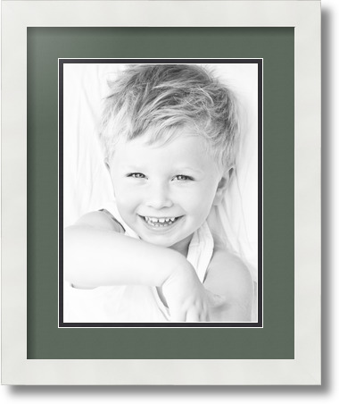 ArtToFrames Collage Mat Picture Photo Frame 1 9x12" Openings in Satin White 639