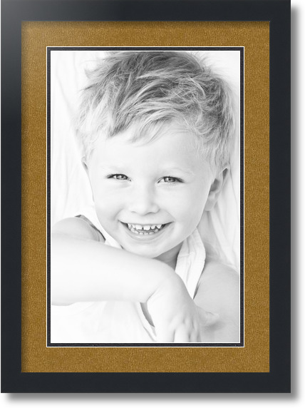 ArtToFrames Collage Mat Picture Photo Frame 1 11x17" Openings in Black 644