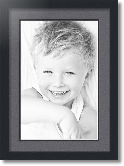 ArtToFrames Collage Mat Picture Photo Frame 1 11x17" Openings in Black 644