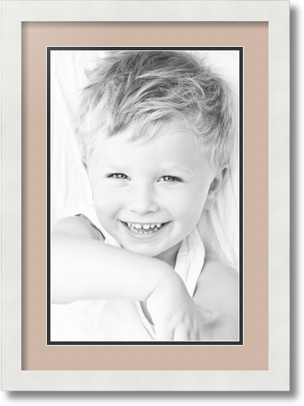 ArtToFrames Collage Mat Picture Photo Frame 1 11x17" Openings in White 644