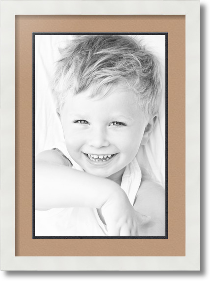 ArtToFrames Collage Mat Picture Photo Frame 1 11x17" Openings in White 644