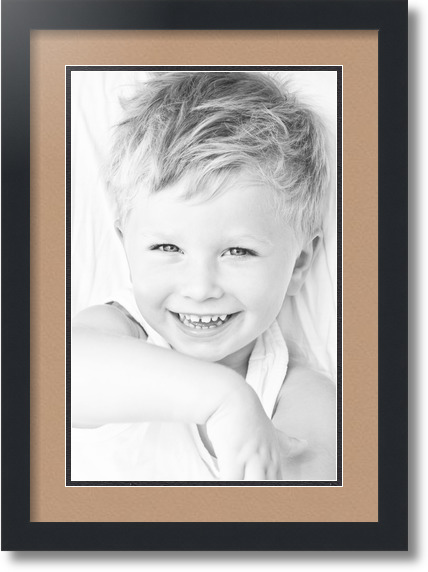 ArtToFrames Collage Mat Picture Photo Frame 1 11x17" Openings in Black 644