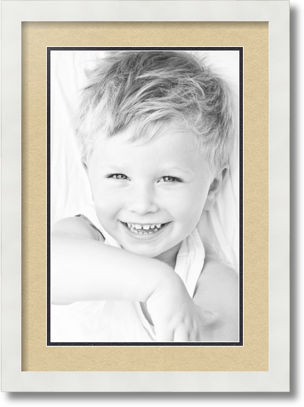 ArtToFrames Collage Mat Picture Photo Frame 1 11x17" Openings in White 644