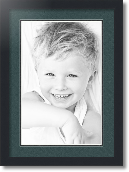 ArtToFrames Collage Mat Picture Photo Frame 1 11x17" Openings in Black 644