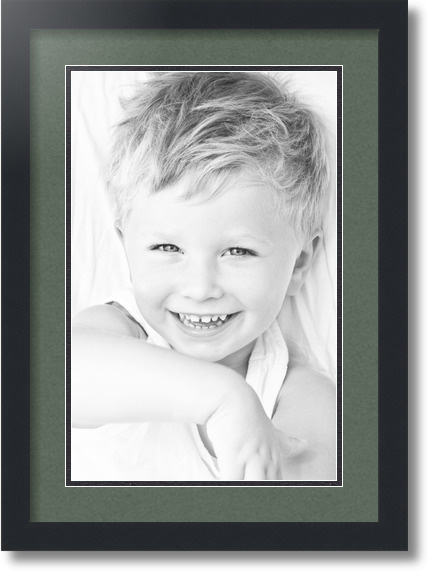 ArtToFrames Collage Mat Picture Photo Frame 1 11x17" Openings in Black 644