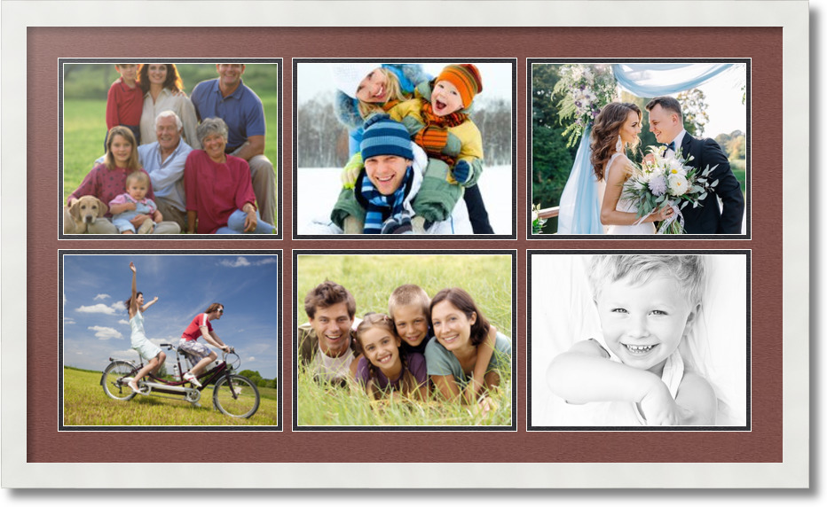 ArtToFrames Collage Mat Picture Photo Frame 6 8x10\