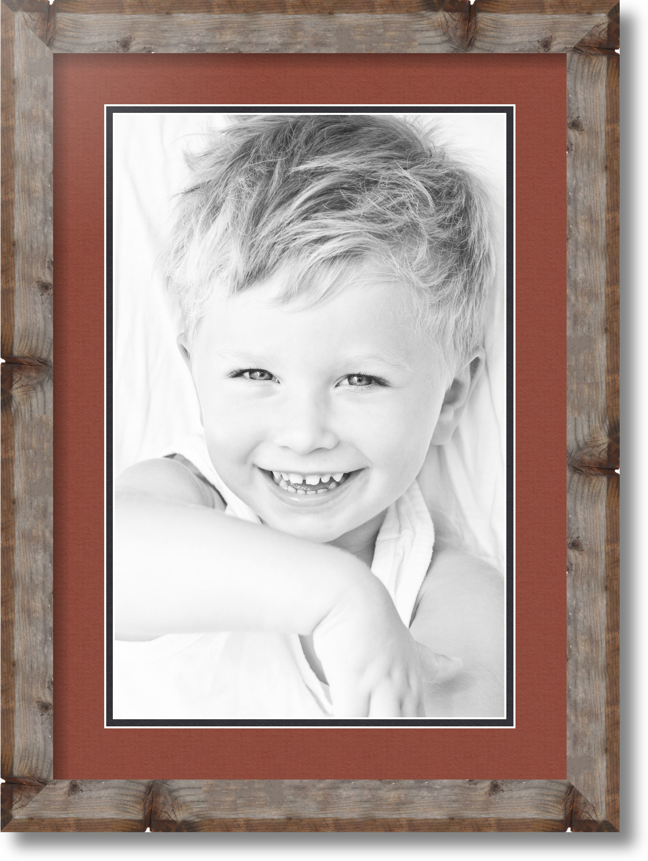 ArtToFrames Matted 15x21 Natural Picture Frame with 2