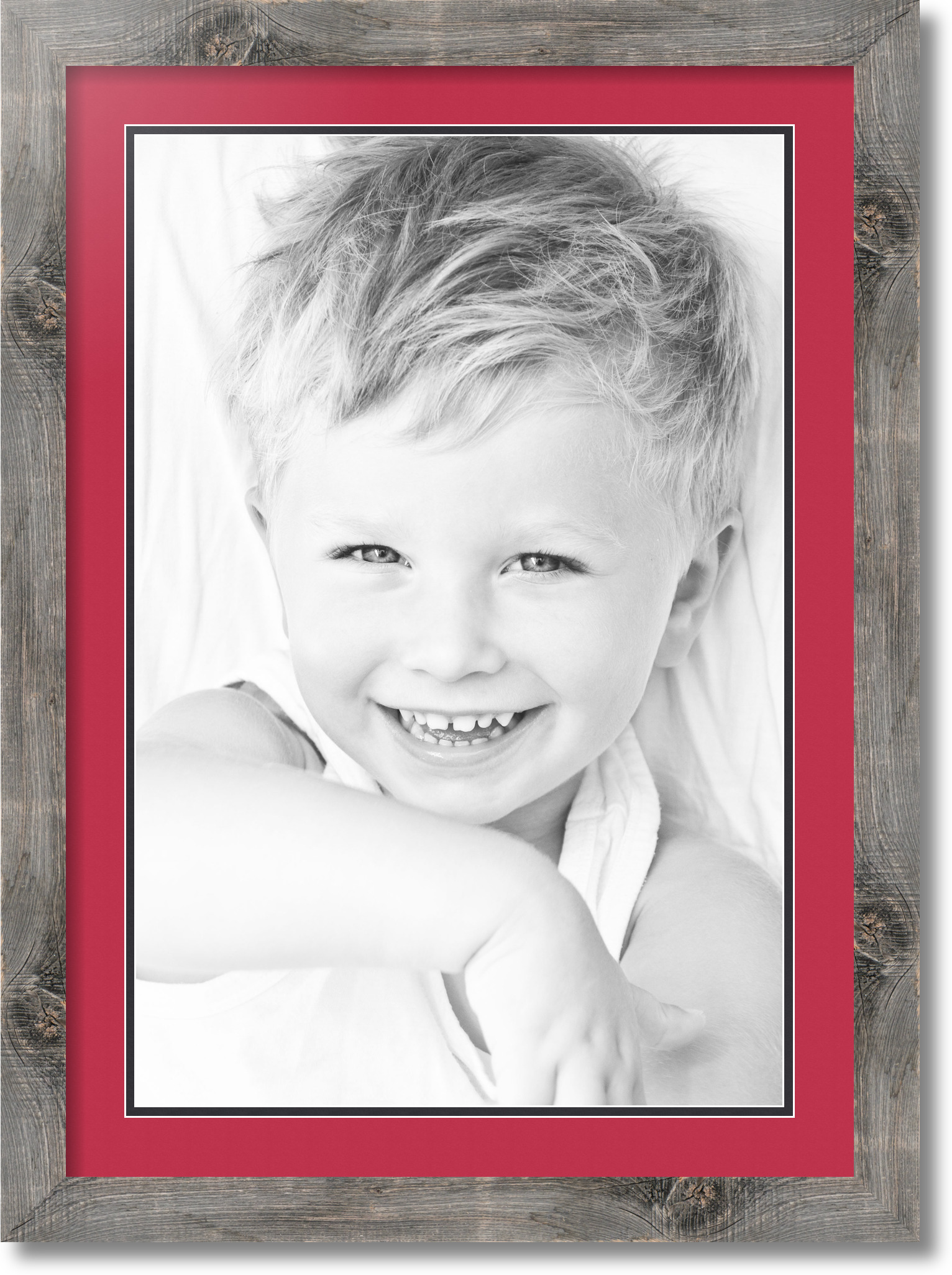 ArtToFrames Matted 20x28 Natural Picture Frame with 2" Double Mat, 16x24 Opening