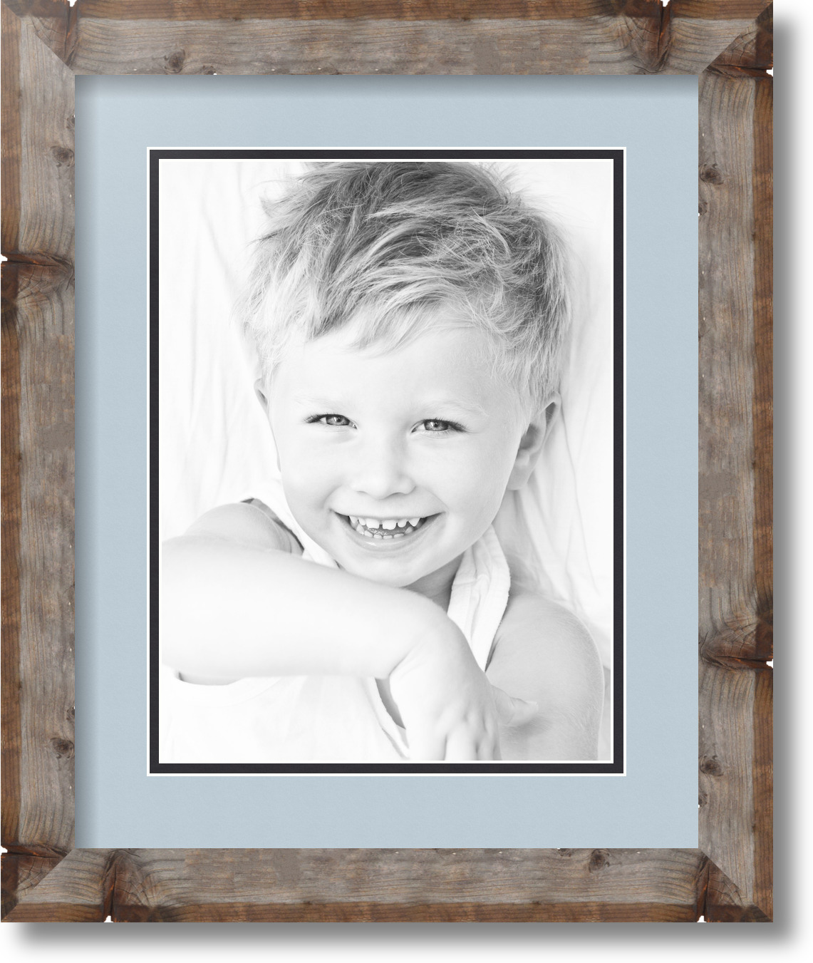 ArtToFrames Matted 13x16 Natural Picture Frame with 2" Double Mat, 9x12 Opening