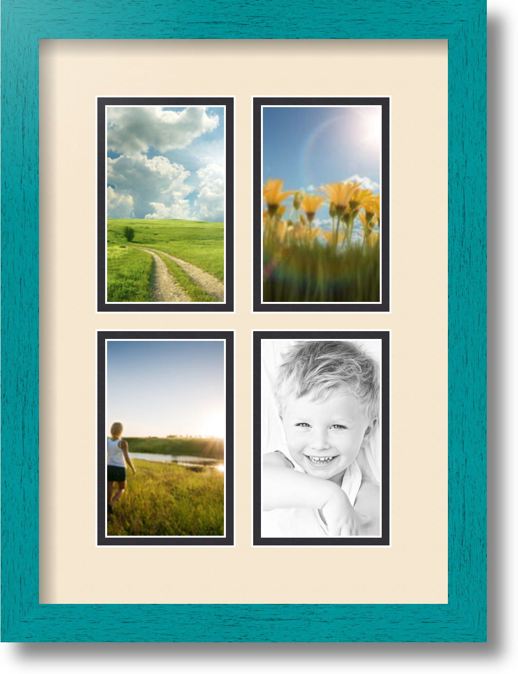 Arttoframes Collage Mat Picture Photo Frame With 4 3x5 Openings In Arttoframes Collage Mat Picture Photo Frame With 4