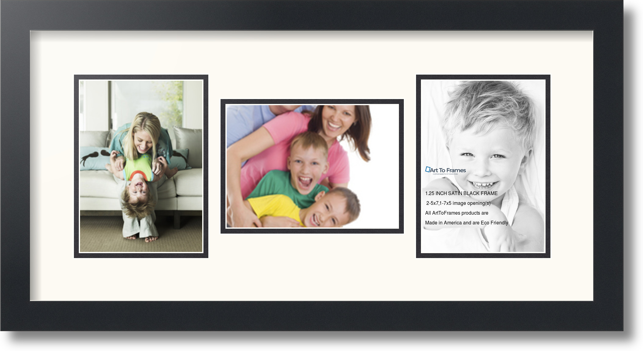 ArtToFrames Collage Mat Picture Photo Frame 3 5x7