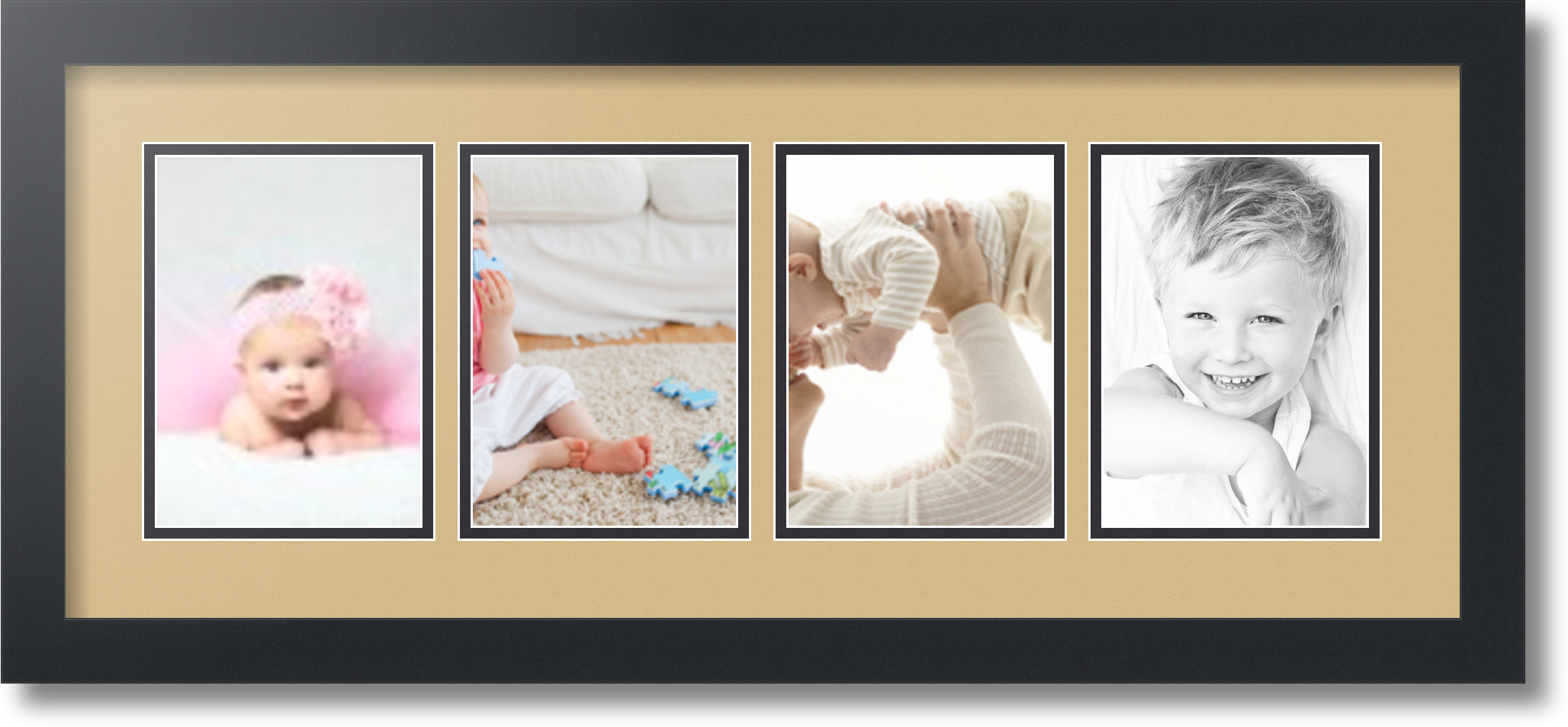 ArtToFrames Collage Mat Picture Photo Frame - 4 5x7