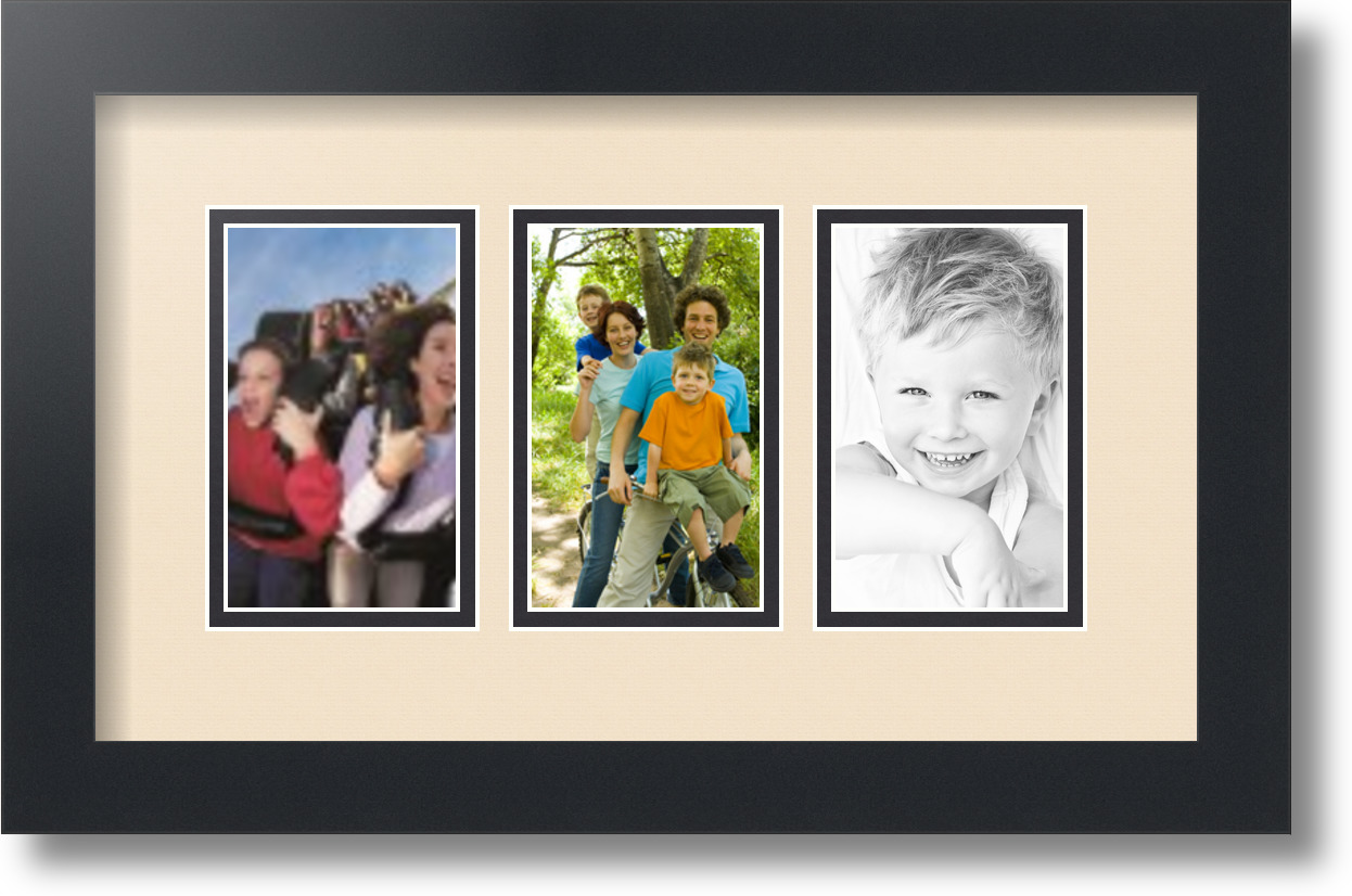 ArtToFrames Collage Mat Picture Photo Frame - 3 3x5