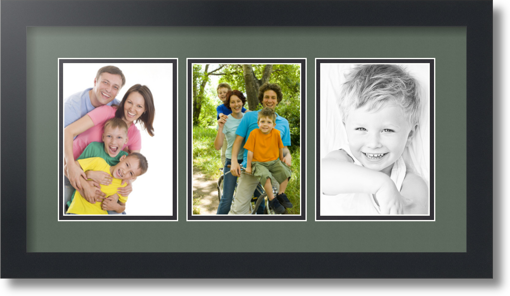 ArtToFrames Collage Mat Picture Photo Frame - 3 5x7