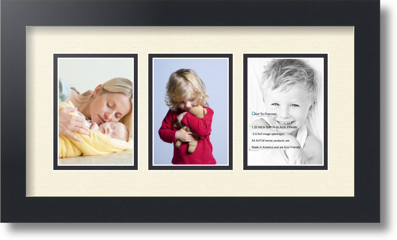 ArtToFrames Collage Mat Picture Photo Frame 3 3.5x5