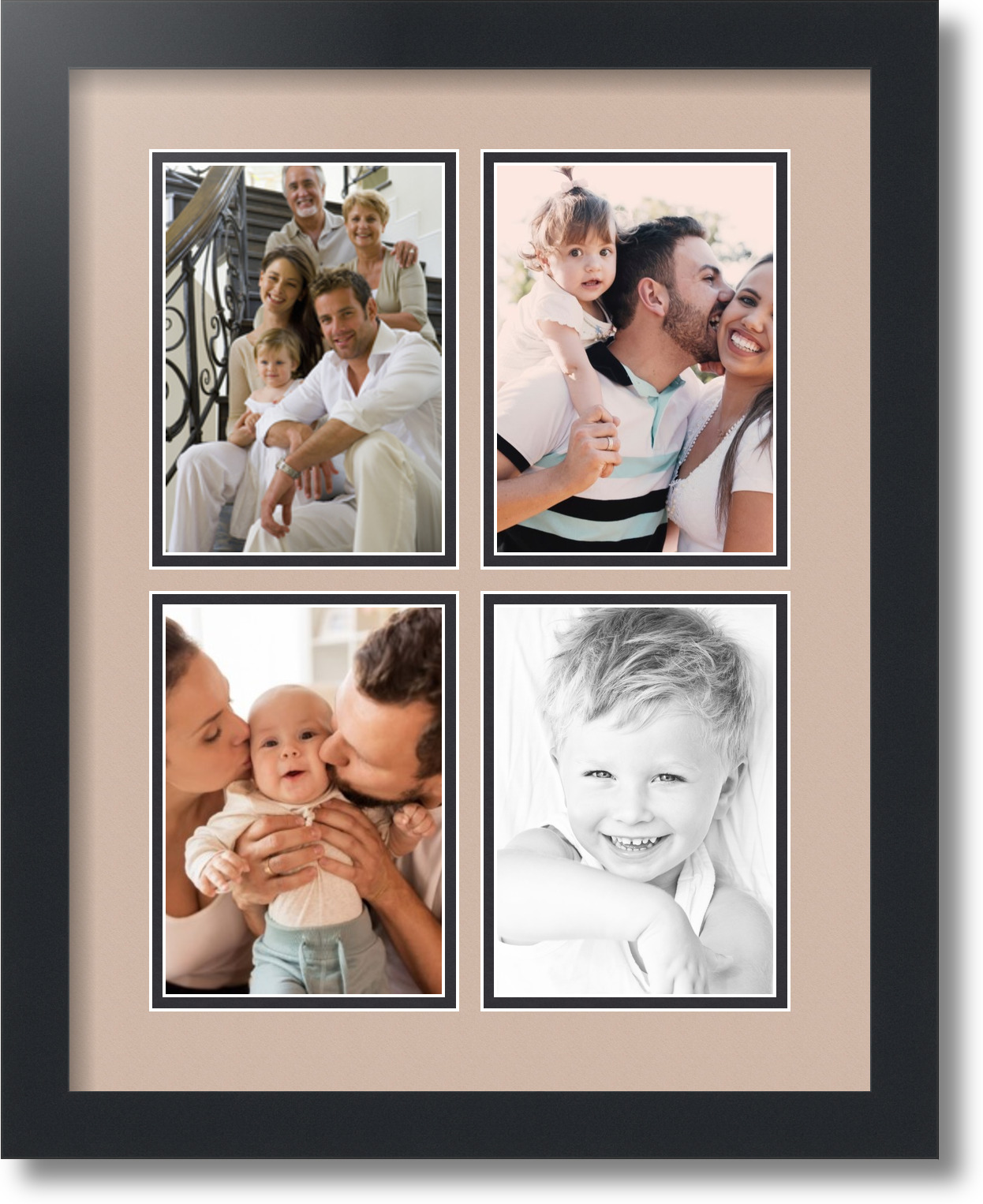 ArtToFrames Collage Mat Picture Photo Frame - 4 5x7