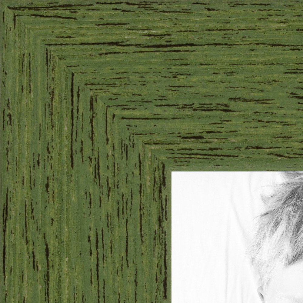 Details About Arttoframes Custom Picture Poster Frame Green Jade Rustic 1 Wide Wood