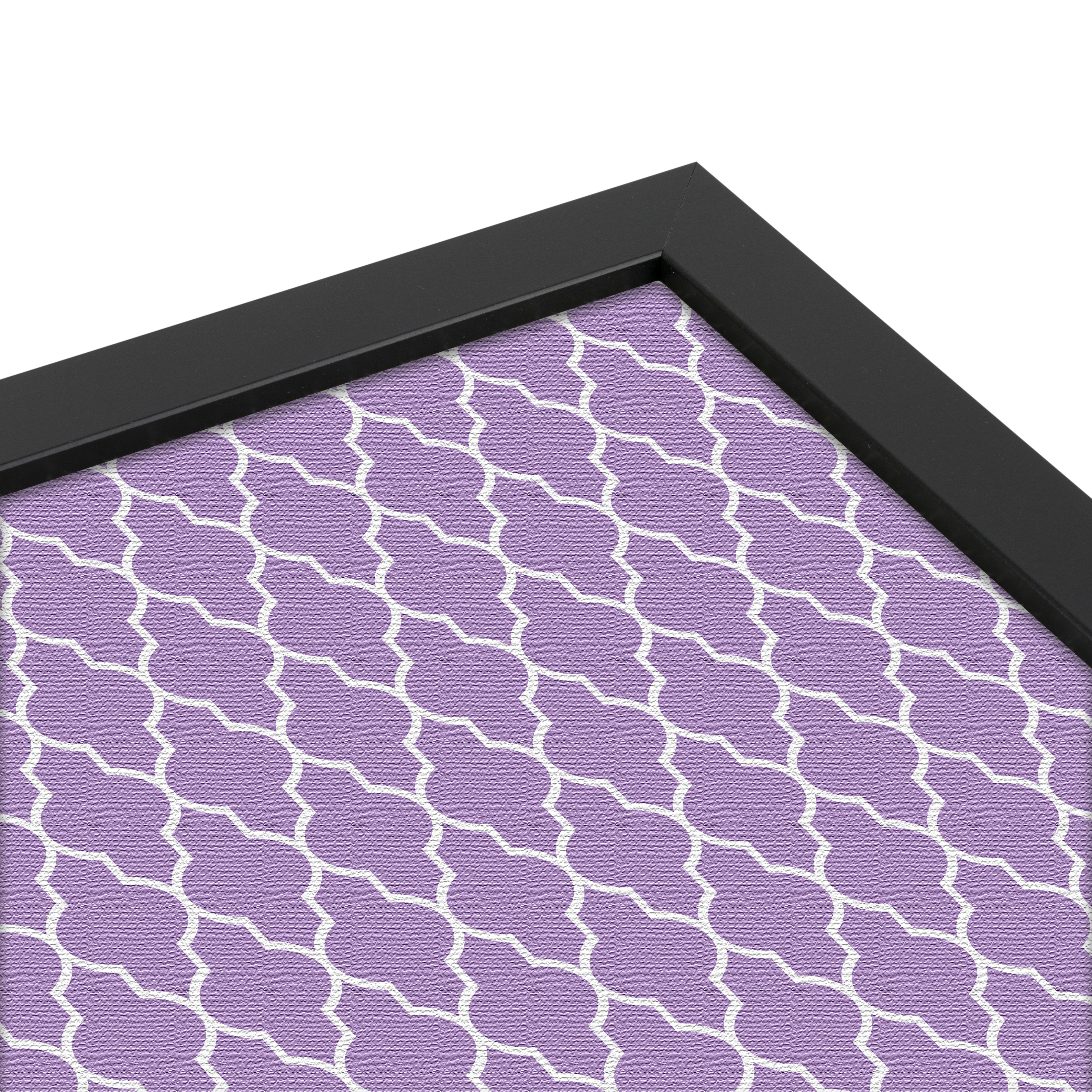 ArtToFrames Custom Cork Bulletin Board Quatrefoil Framed in Satin Black - Picture 68 of 91