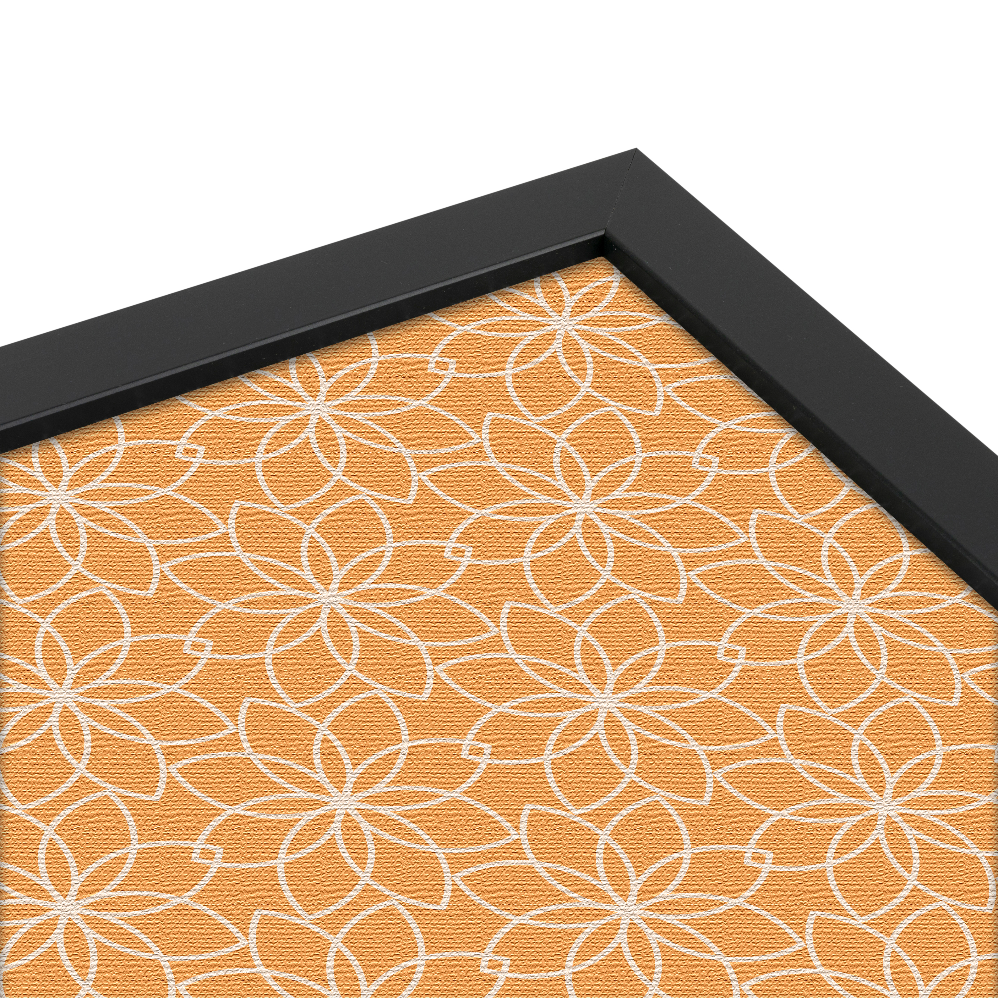 ArtToFrames Custom Cork Bulletin Board Floral Framed in Satin Black - Picture 31 of 48