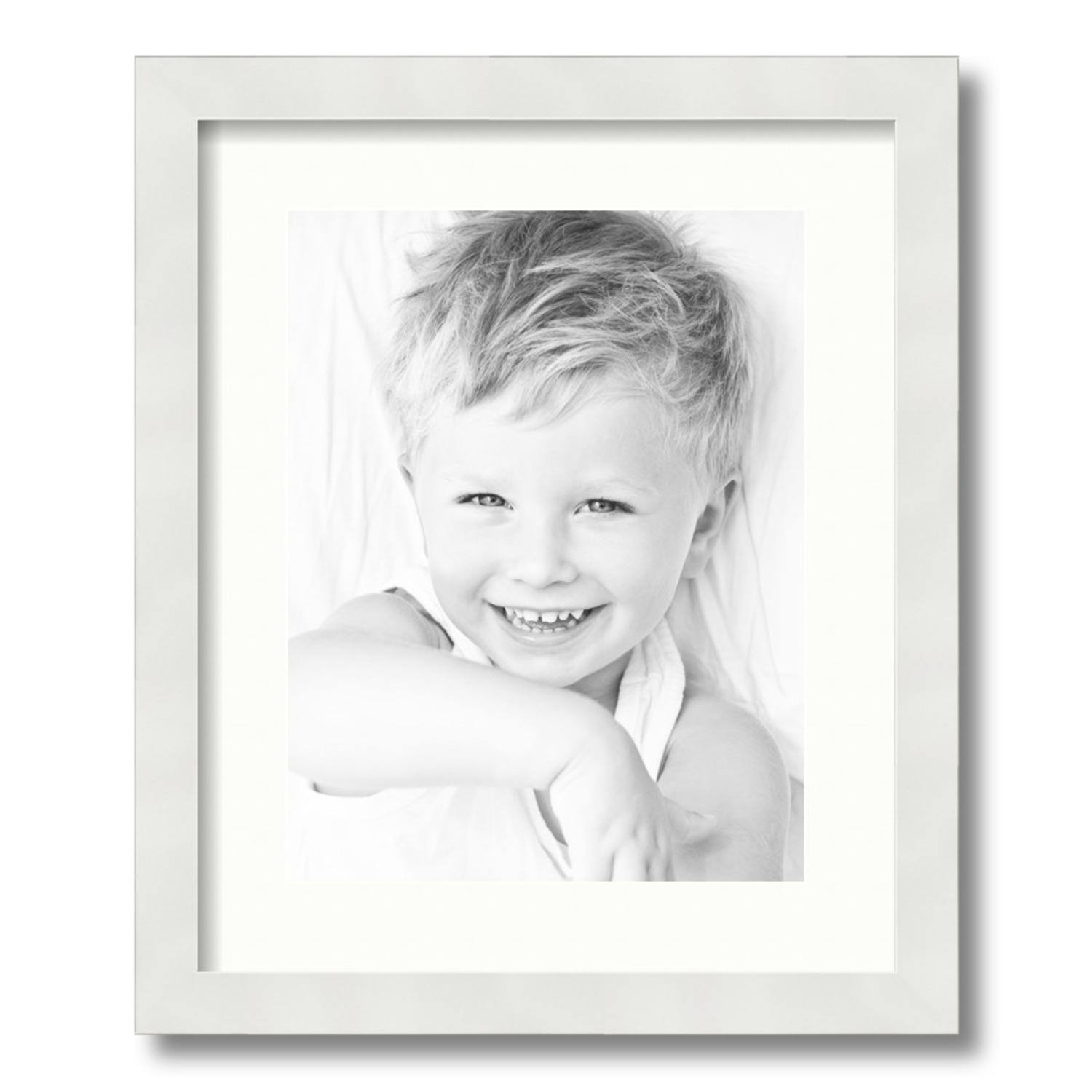 ArtToFrames Matted 14x17 White Picture Frame with 2" Mat, 10x13 Opening 3966